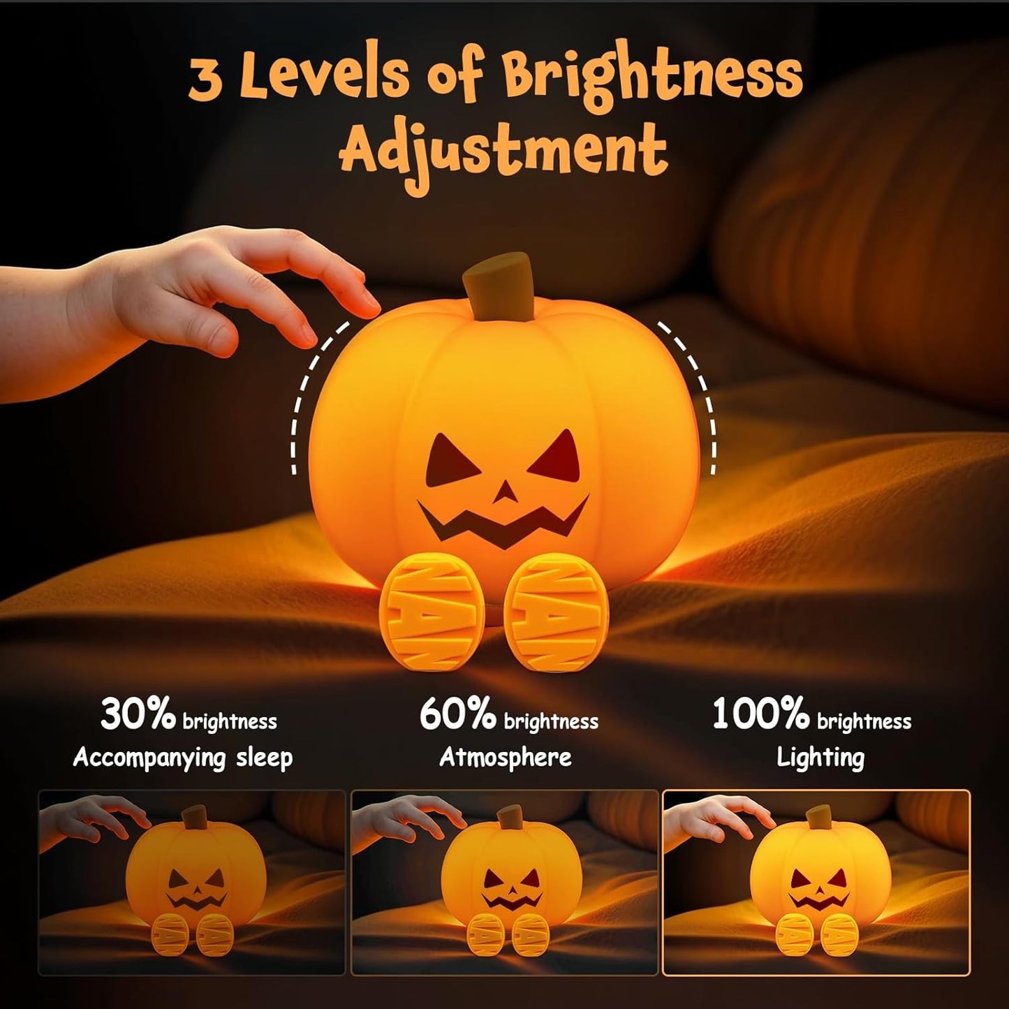 Spooky Pumpkin Night Light